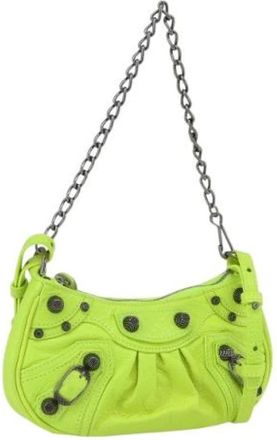 Balenciaga Pre-owned Shoulder Bags, female, Green, Size: ONE SIZE Pre-owned Vintage Shoulder Bag