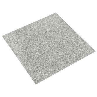 vidaXL Alfombra 20 Pcs Gris Claro 50 X 50 Cm 100% Polipropileno Vidaxl