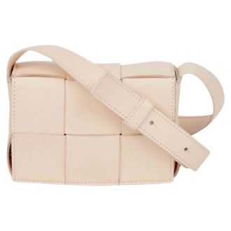 Bottega Veneta Pre-owned Mini Bags, female, White, Size: ONE SIZE Pre-owned Candy Cassette Mini Shoulder Crossbody Bag