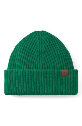 Mulberry Chunky Ribbed Beanie in Emerald at Nordstrom