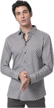 DeSoto Overhemd - Heren - Casual Overhemden - Wit - M - Katoen - Overhemden