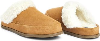 Hari Mari Tia Genuine Shearling Lined Slipper in Tan at Nordstrom, Size 10