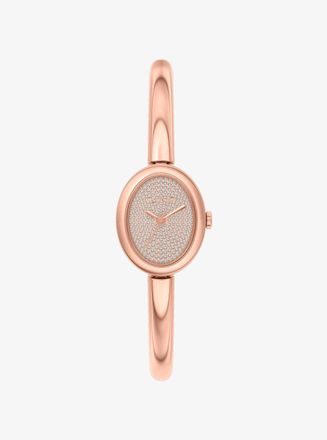 Michael Kors Petite Maude Rose Gold-Tone Bangle Watch