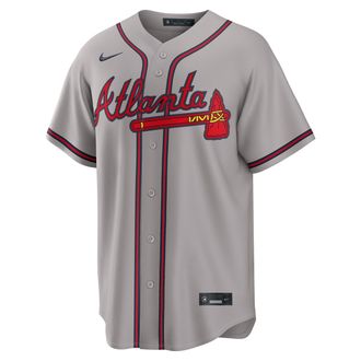 Nike Ronald Acu&ntilde;a Jr. Atlanta Braves Nike Mens MLB Replica Jersey in Grey | RP260ILZAW9-TG1