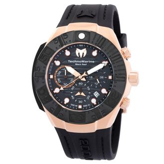 Technomarine Reef Black Chronograph GMT Quartz Black Dial Mens Watch TM-523011