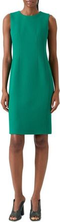 Akris Sleeveless Virgin Wool Sheath Dress in Tourmaline at Nordstrom, Size 10