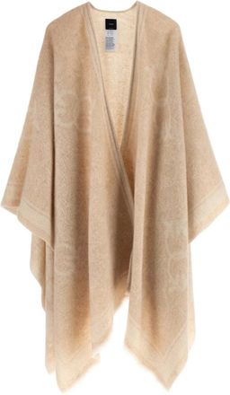 Pinko Pinko, Jassen, Dames, Beige, ONE Size, Wol, Croazia Cape