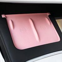 OEM Base De Carga Inal&aacute;mbrica Para La Consola Central De Tesla Model 3 Y Model Y (modelos 2021-2023), Textura De Fibra De Carbono, Compatible Con Carga In