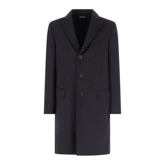 Ermenegildo Zegna Abrigo de un solo pecho - Coats - Hombre - Azul - L