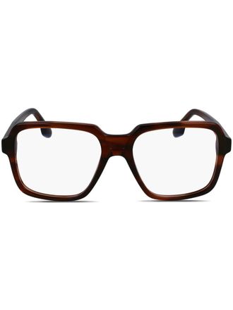 Victoria Beckham oversize-frame glasses - Brown