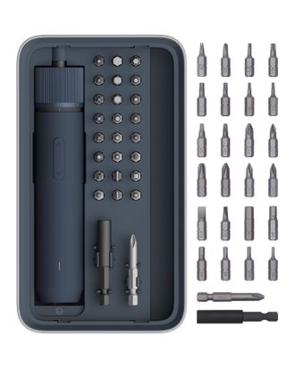 OEM Juego De Destornilladores El&eacute;ctricos, Destornillador El&eacute;ctrico Con 3 Ajustes De Torque, Luz Led Circular, Destornillador, 26 Puntas De Acero S2, Bater