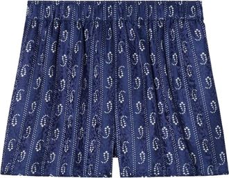 Tory Burch Dames, Korte broeken, Blauw, Maat: S