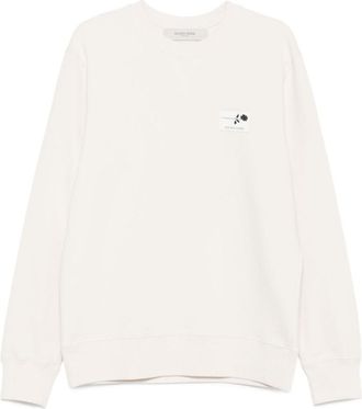 Golden Goose Off White Embellished Logo Sweatshirt
