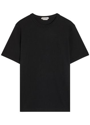 J.W.Anderson Logo-embroidered Cotton T-shirt - Black - XL