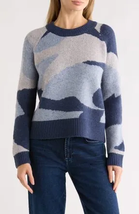 Cyrus Pattern Sweater in Lily Blue/Seaport at Nordstrom Rack, Size X-Large