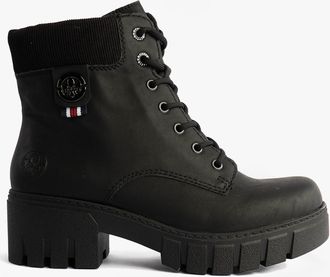 Rieker 74532-00 Womens Boots Black Textile - Size UK 3.5