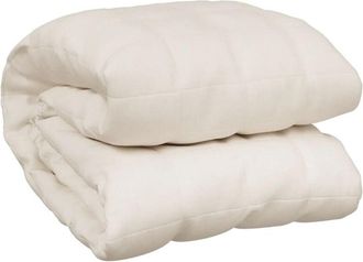 vidaXL Weighted Blanket Light Cream 200x220 cm 13 kg Fabric Vidaxl