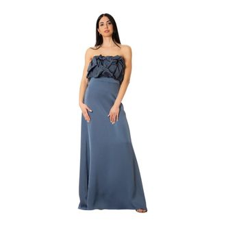 Max Mara Operoso Gown - Dames - Jurken - Blauw - Maat: M Katoen
