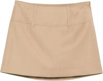 Dunst Skirt - Dames - Korte rokken - Beige - M - Rokken