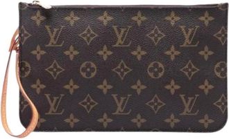 Louis Vuitton Pre-owned Clutches, female, Brown, Size: ONE SIZE Pre-owned Monogram Canvas Pouch