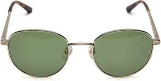 Furla Womens Sunglasses Light Gold-Green Metal