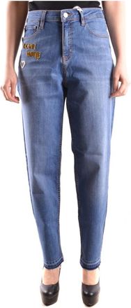 Love Moschino Relaxed Fit Jeans - Dames - Loose Fit Jeans - Blauw - W28 - Denim - Jeans