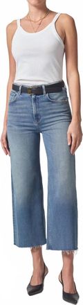 Citizens Of Humanity Lyra Crop Wide Leg Jean In Abliss