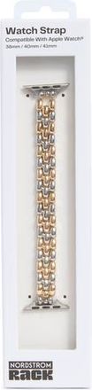 Nordstrom Rack Two-Tone Apple Watch Watchband in Silver- Gold at Nordstrom Rack