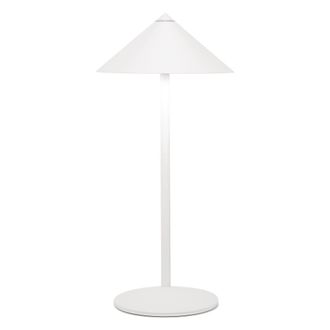Zafferano L&aacute;mpara de sobremesa zafferano led 6w recargable blanca ip65 p&iacute;na l
