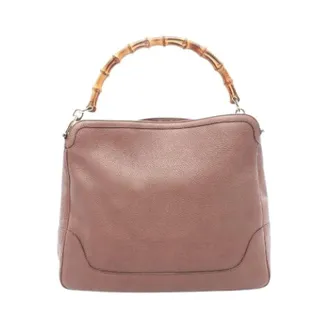 Gucci Pre-owned Handbags, female, Pink, Size: ONE SIZE Pre-owned Diana Leather Shoulder Bag