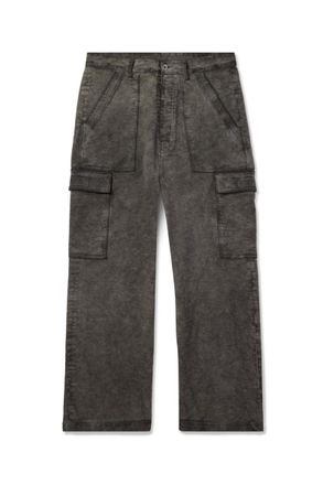 Rick Owens Cotton-Moleskin Cargo Trousers