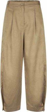 Masai Tapered Broeken - Dames - Broeken - Beige - L - Leer - Broeken