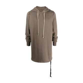 Rick Owens Hoodies, male, Gray, Size: S Pull Over Hoodie