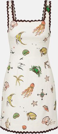 Alemais Al&eacute;mais Printed cotton minidress