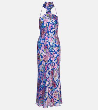 Rixo Vestido largo Hayley floral