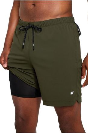 Fabletics Mens The 7 One Short in Dark Olive at Nordstrom, Size Xx-Large