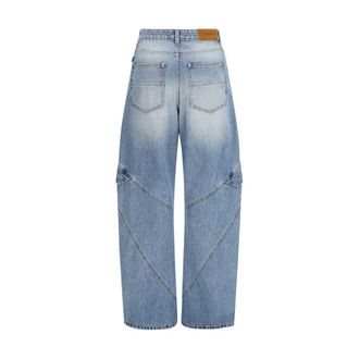 Amiri Cargo-Pocket Denim Jeans - Blue
