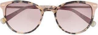 Ted Baker 52mm Round Sunglasses in Ivory Tortoise at Nordstrom Rack