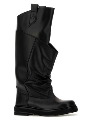 The Attico Black Sole Polyurethane Stivali Boot
