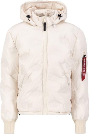 Alpha Industries Hooded Logo Puffer Winter Jacket