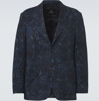 Etro Paisley wool-blend jacquard blazer