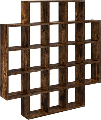vidaXL Estante De Pared Roble Ahumado 100 X 13 X 100 Cm Vidaxl