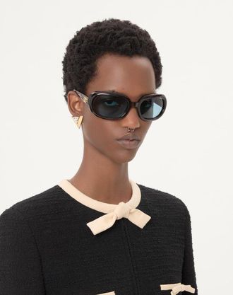 Valentino Garavani Orecchini Je Les V In Metallo E Cristalli Donna ORO/CRYSTAL UNI