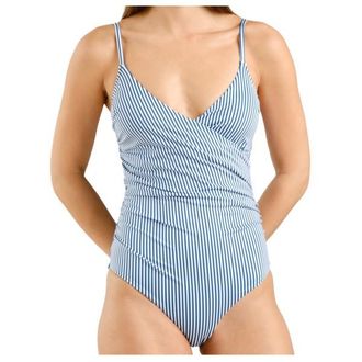 Dedicated Wrap Swimsuit Klinte Badeanzug f&uuml;r Damen | blau