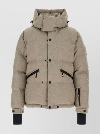 Moncler down jacket with hood and pockets