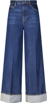 Frame Denim Relaxed Fit Wijde Pijp Jeans - Dames - Loose Fit Jeans - Blauw - W31 - Katoen - Jeans