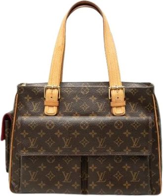 Louis Vuitton Pre-owned Multipli-Cite Tote Bag - Dames - Vintage Shopper - Bruin - ONE Size - Leer - Vintage
