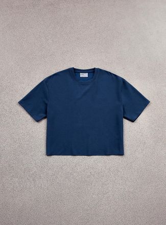 Djab Mens Solid cropped T-shirt Oversized fit