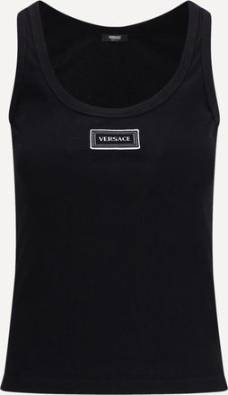 Versace Tank Top in cotton rib stretch Female 42