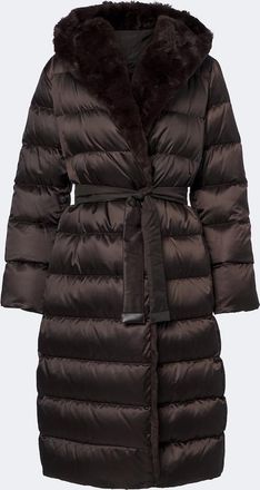 Max Mara Abrigo acolchado con cintur&oacute;n